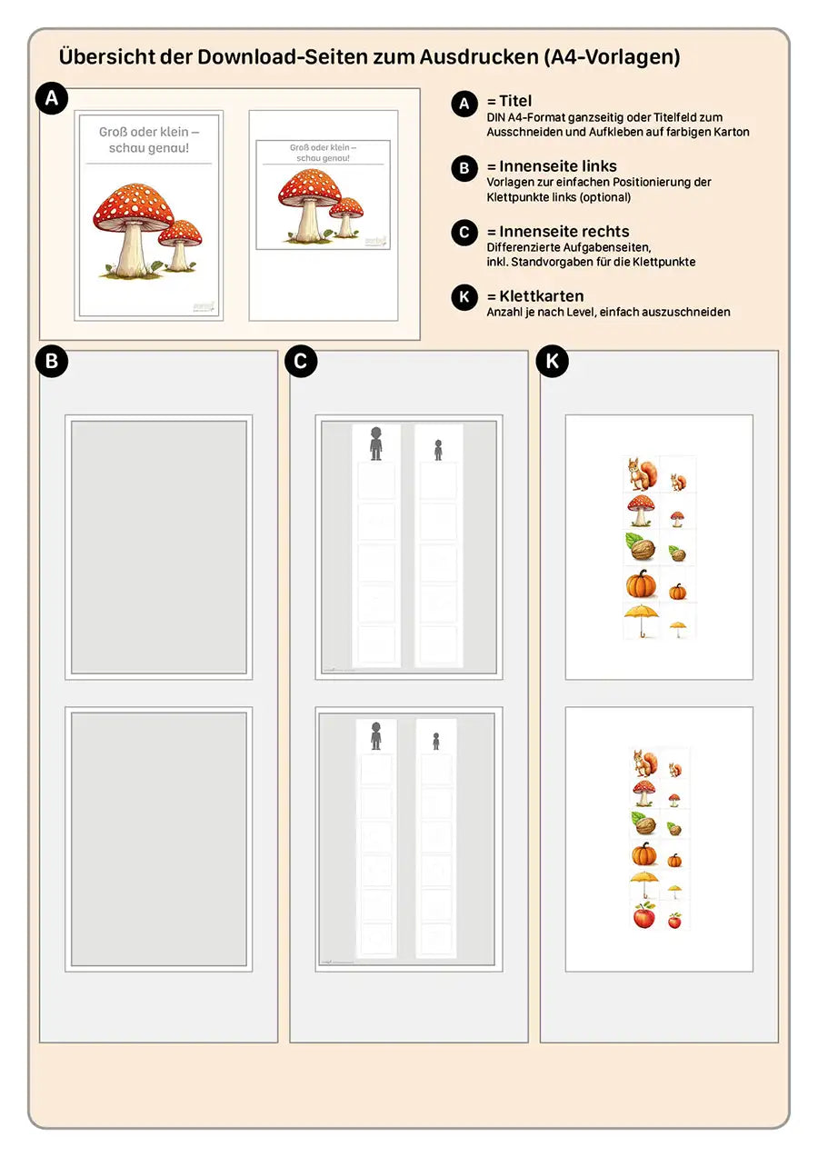 Groß oder klein - Herbstmotive