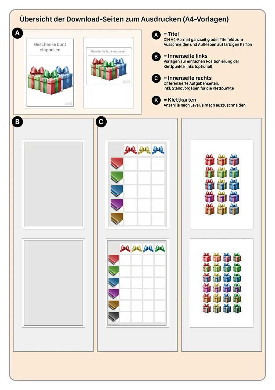 Geschenke bunt einpacken