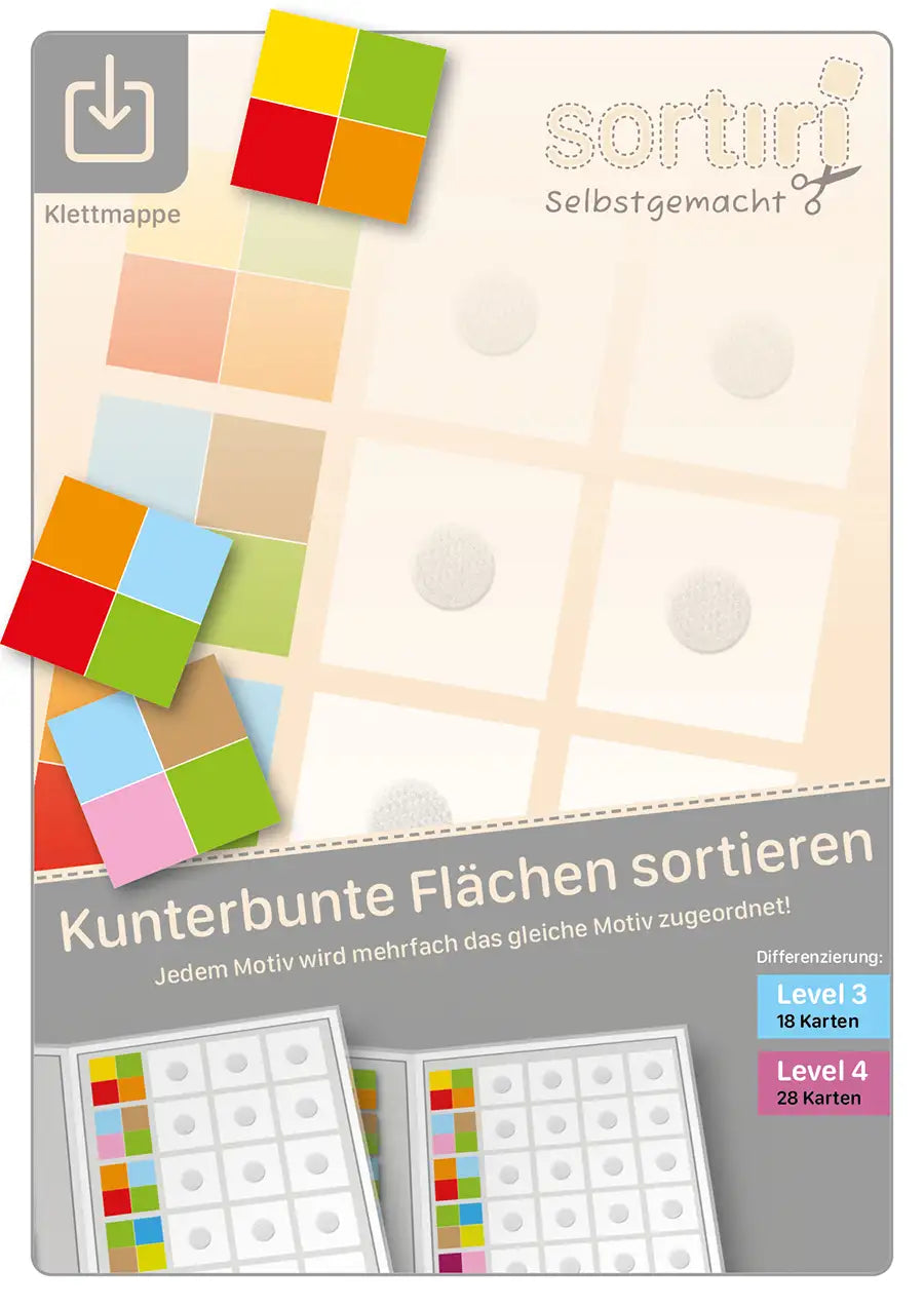 Kunterbunte Flächen sortieren