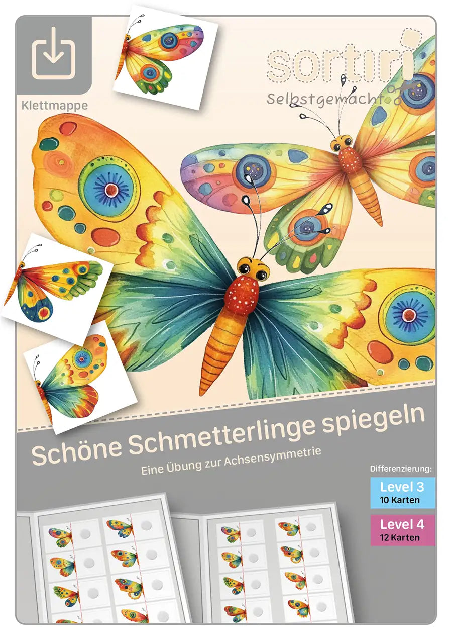 Schöne Schmetterlinge spiegeln