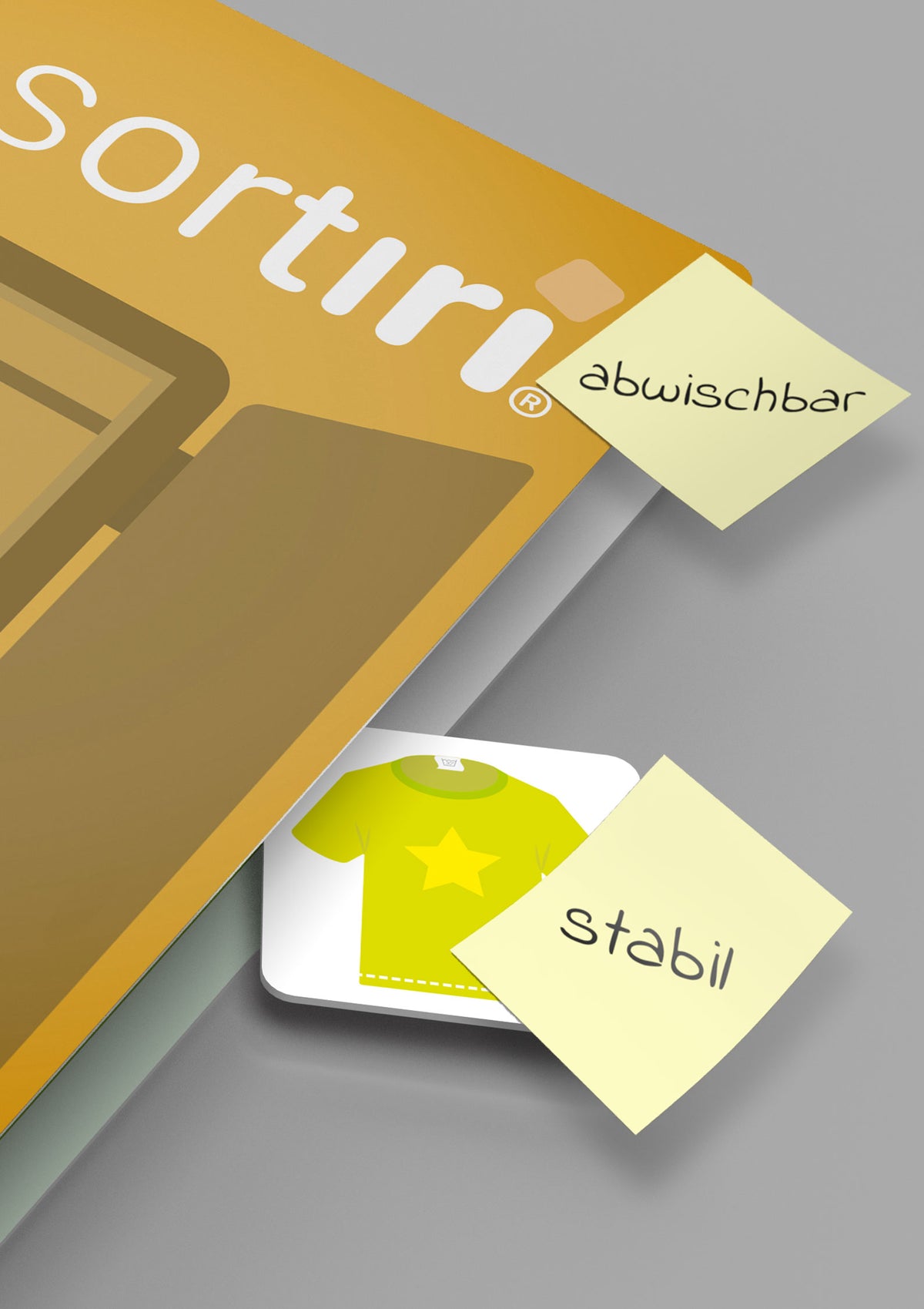 sortiri Klettmappe Zimmer aufräumen - Material