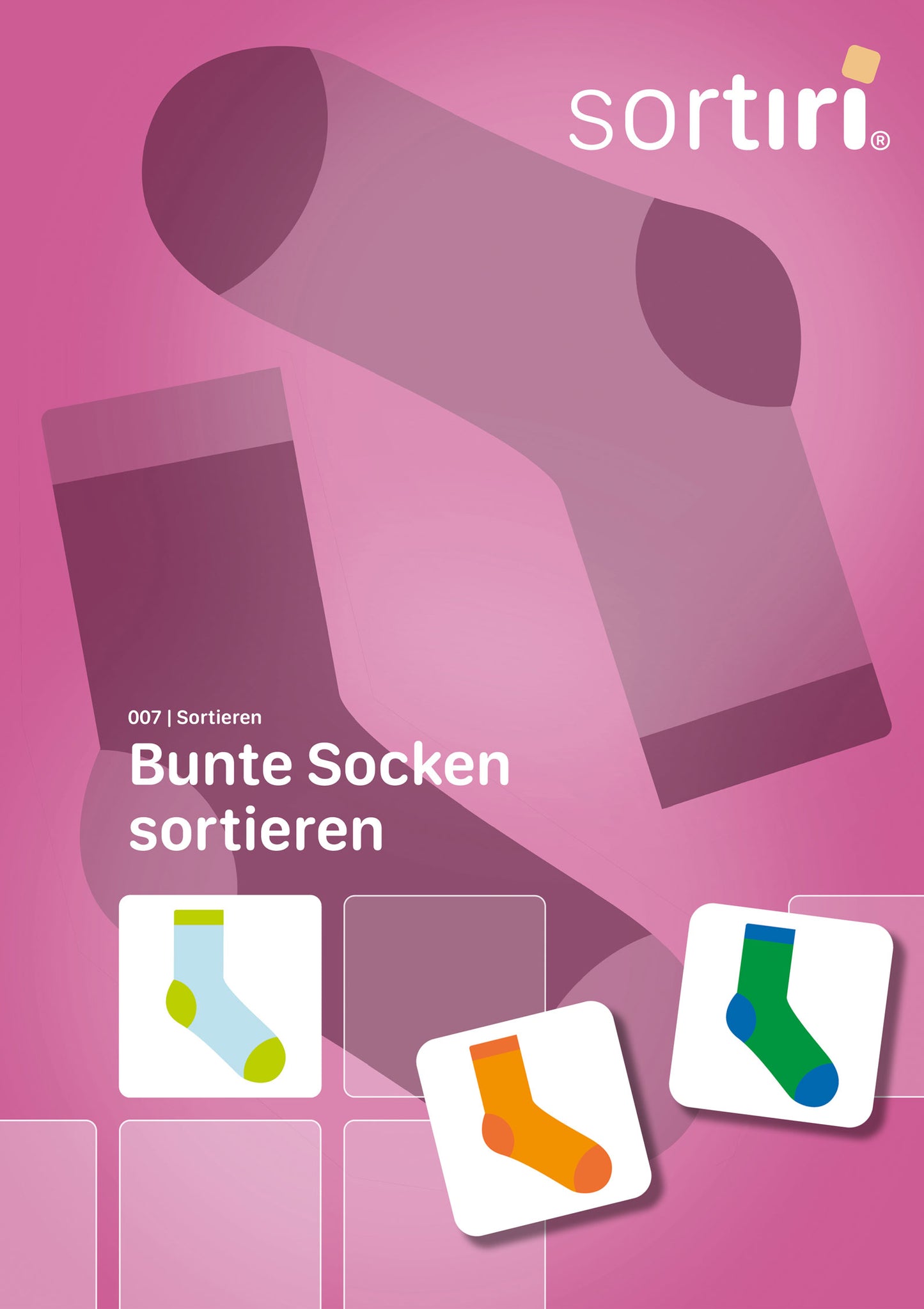 sortiri Klettmappe Bunte Socken sortieren - Titel