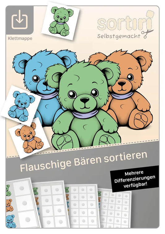 Flauschige Bären sortieren