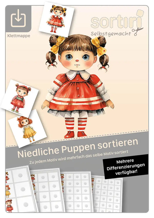 Niedliche Puppen sortieren