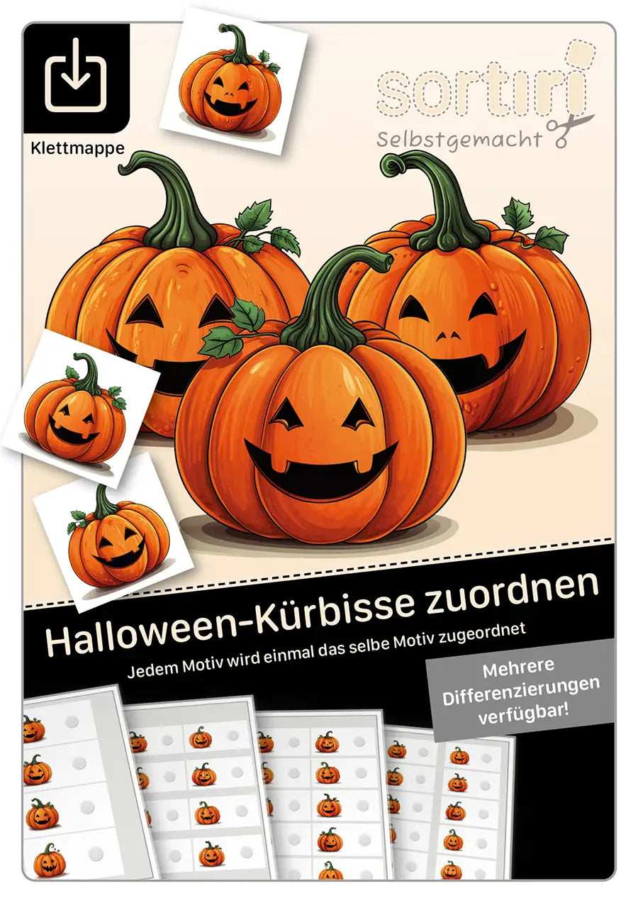 Halloween-Kürbisse zuordnen