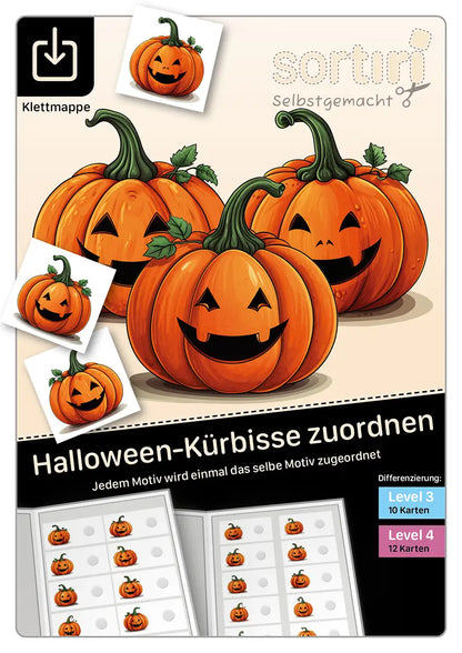 Halloween-Kürbisse zuordnen