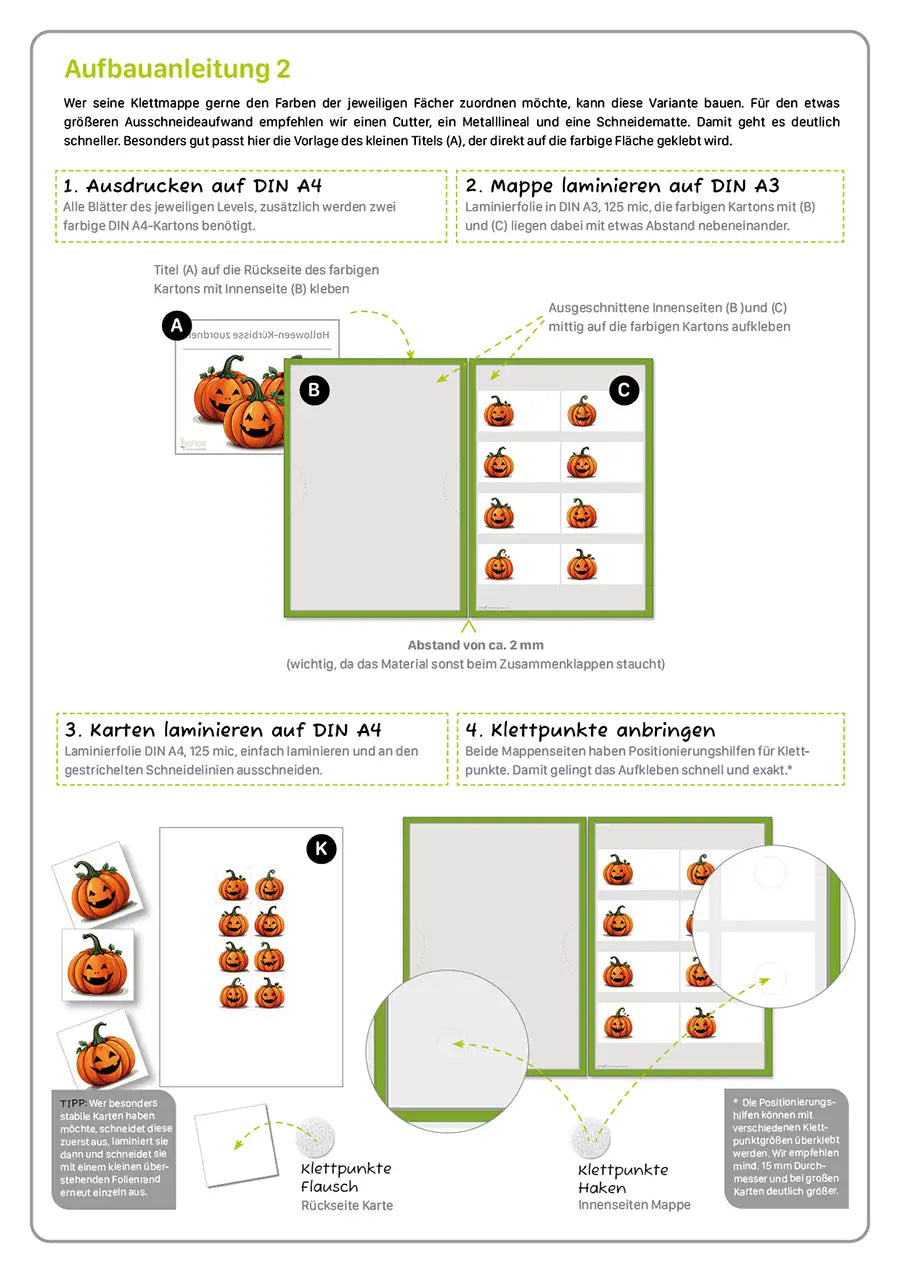 Halloween-Kürbisse zuordnen