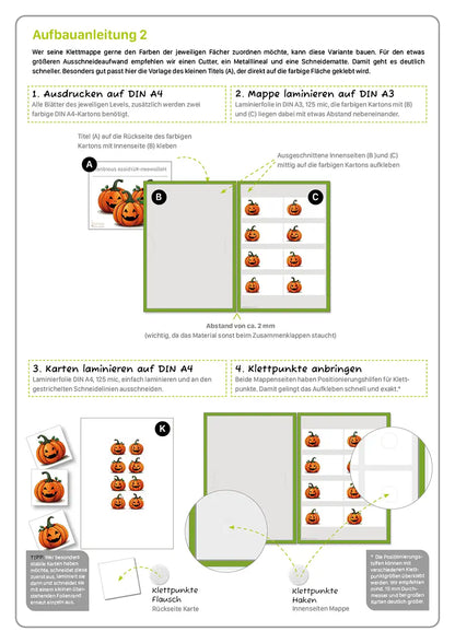 Halloween-Kürbisse zuordnen