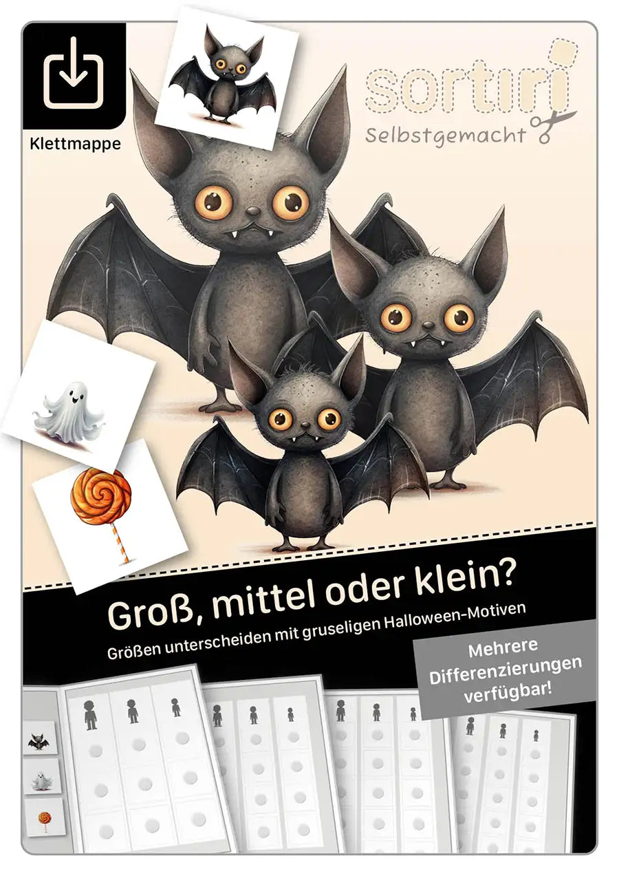 Groß, mittel oder klein – Halloween-Motive