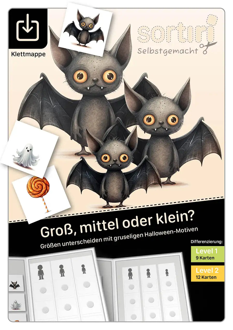 Groß, mittel oder klein – Halloween-Motive