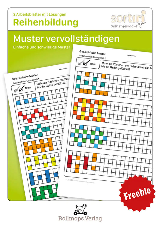 Arbeitsblätter | Muster vervollständigen