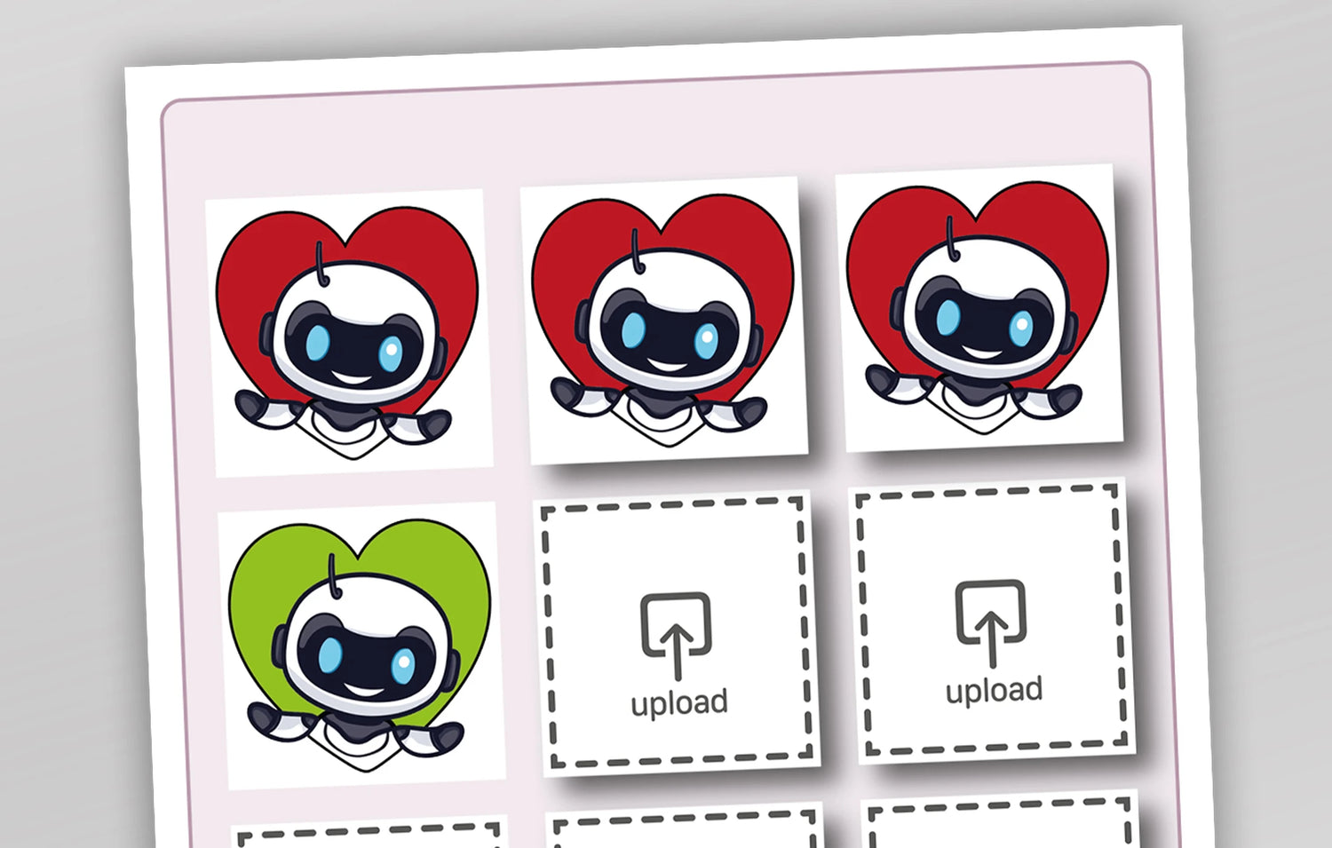 2. Schritt, lade deine Bilder hoch