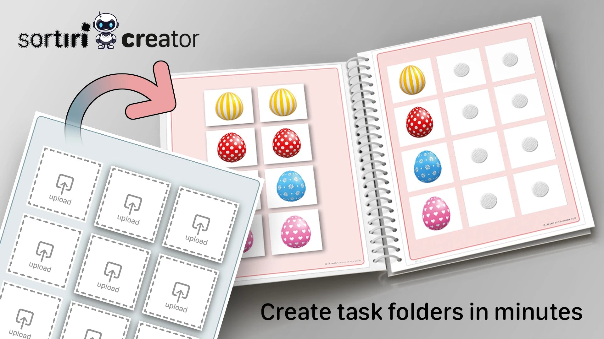 Video laden: sortiri creator - Aufgabenmappe Ostereier sortieren