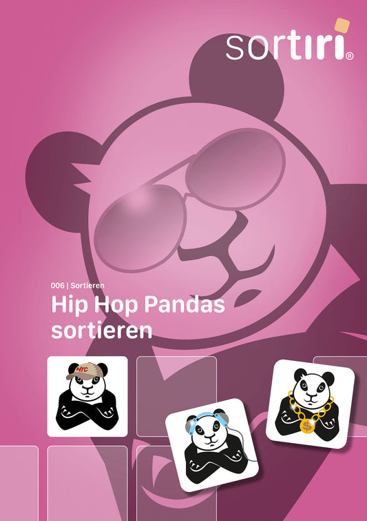 sortiri Klettmappe Hip Hop Pandas sortieren - Titel