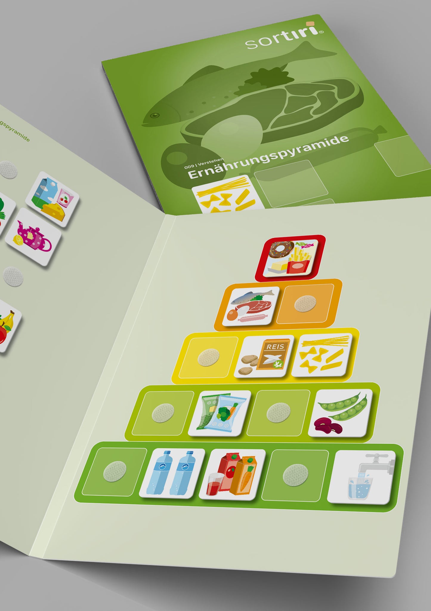 sortiri Klettmappe Ernährungspyramide - Spiel